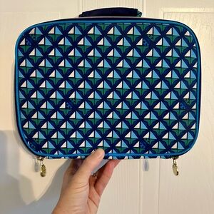 Tory Burch Blue and Green Geometric Bag